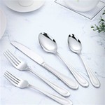 Conjunto de talheres de aço inoxidável com 45 peças – serviço para 8